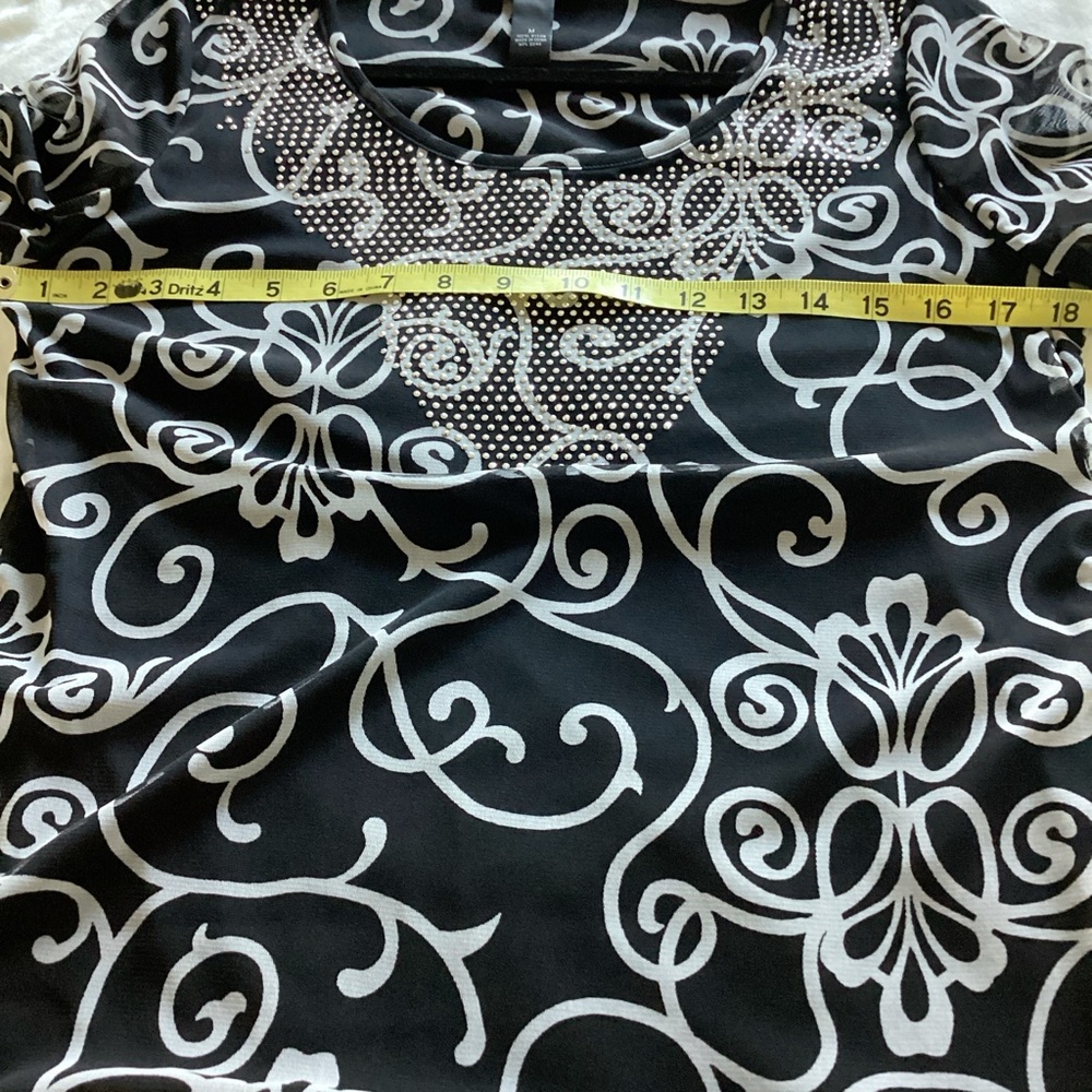 🌹INC dressy‎ top size M - Picture 5 of 10